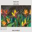 WallMural Tropical flowers strelitzia dark photo
