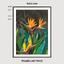 Art print «Tropical flowers strelitzia dark» photo