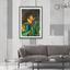 Art print «Tropical flowers strelitzia dark» photo